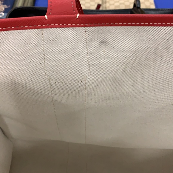 Goyard Red Limited Edition Jumbo Tote Bag with Dog Reading a Book Design - Picture 3 of 7